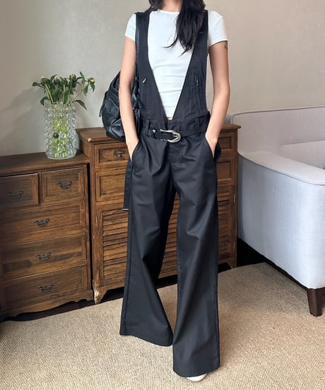 v-neck overalls /2color　FL3436