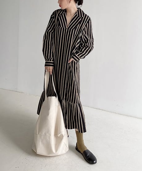 v-neck stripe op　FL2572