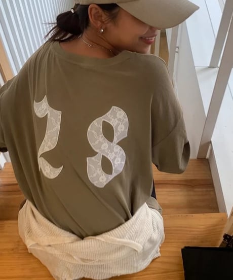 back number loose t-shirt　FL2218