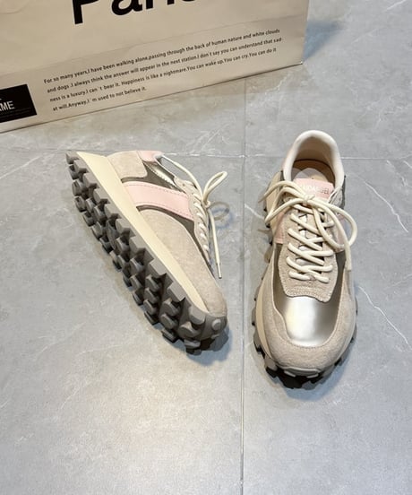 color block lace-up sneaker　FL2263