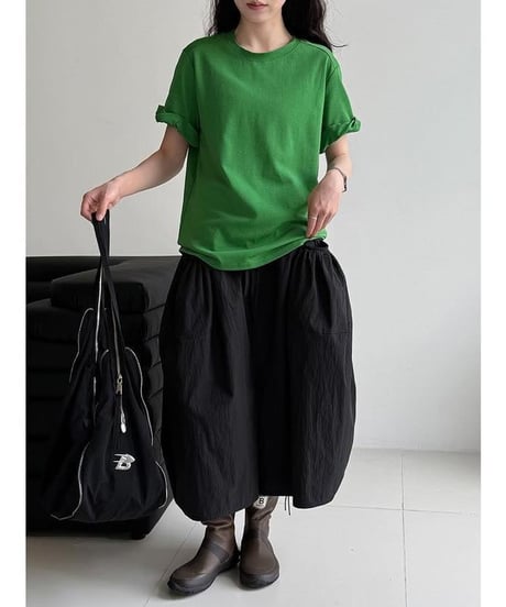 roll-up sleeve t-shirt /2color  FL3460