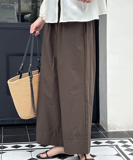 straight wide leg pants /3color　FL2708