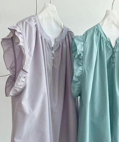 ruffle sleeve design blouse /3color  FL3453