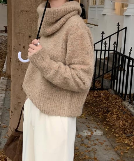 french retro knit w/ｍuffler　FL2919