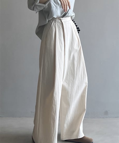 wrap style wide leg pants /3color　FL3349