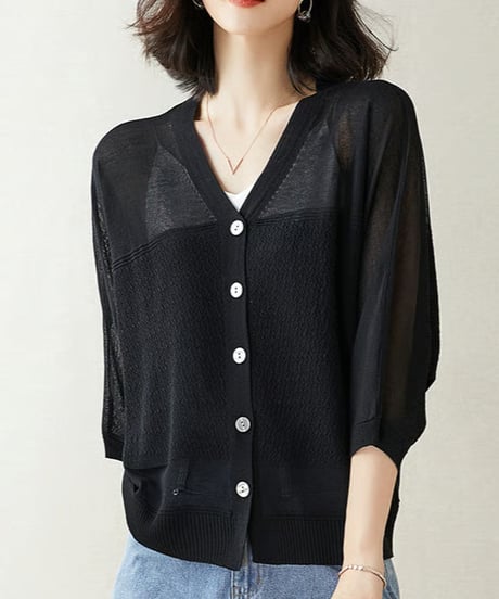 sheer summer cardigan /6color　FL3592
