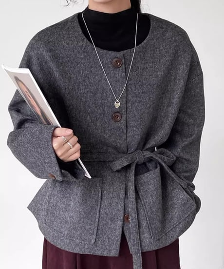 wool short coat /2color　FL2858