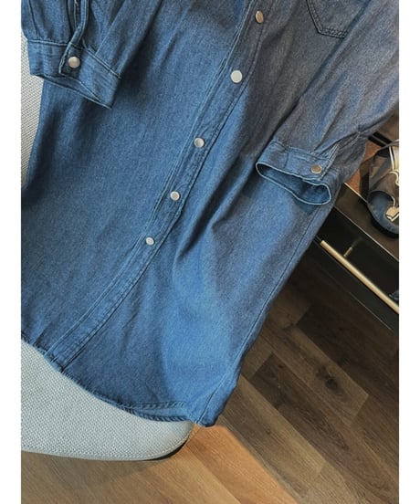 retro denim dress　FL2109