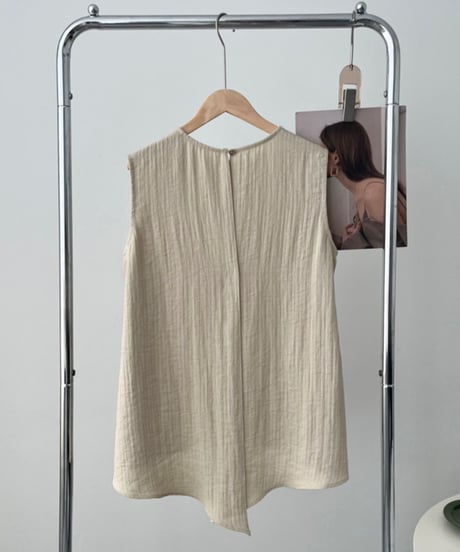 back slit sleeveless blouse /2color　FL2712