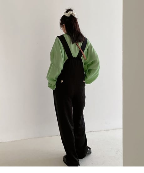 wide silhouette salopette　FL2404