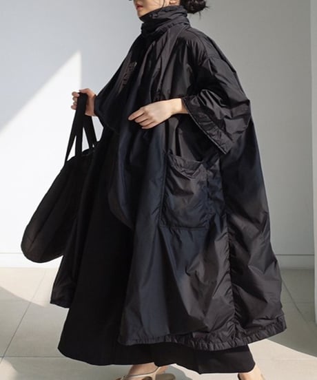 large size lace-up trench coat 2/color　FL2941