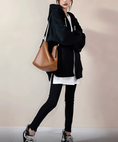 oversized zip hoodie  FL3474