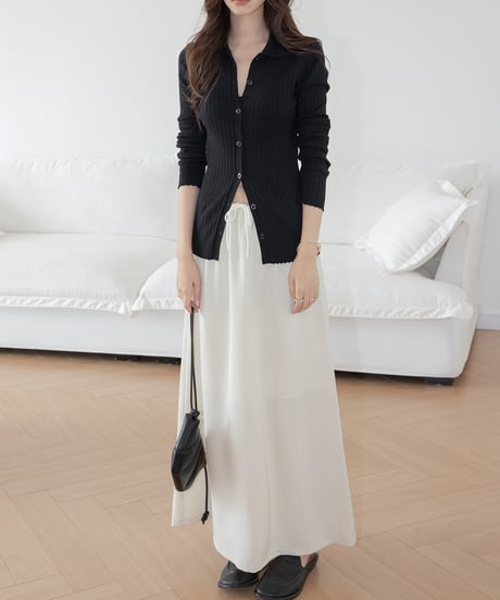 drawstring long skirt/2color　FL3300