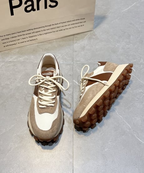 color block lace-up sneaker　FL2263