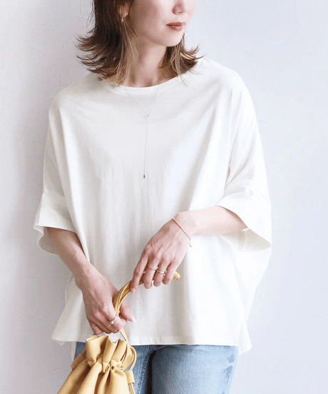 loose dolman sleeve t-shirt /5color　FL3642
