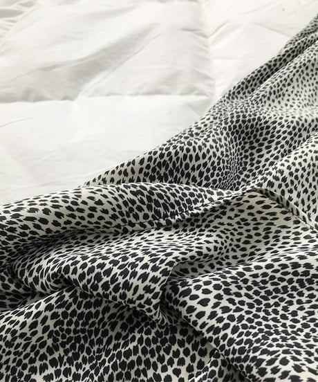 monotone leopard flare skirt　FL2185