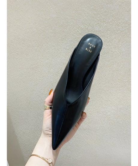pointed toe low heel mules /3color　FL2305