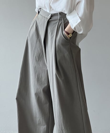 tuck wide pants /3color　FL2746