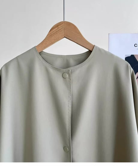 light collarless short coat　FL2826
