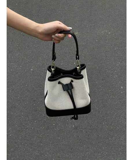 bicolor drawstring bag　FL2335