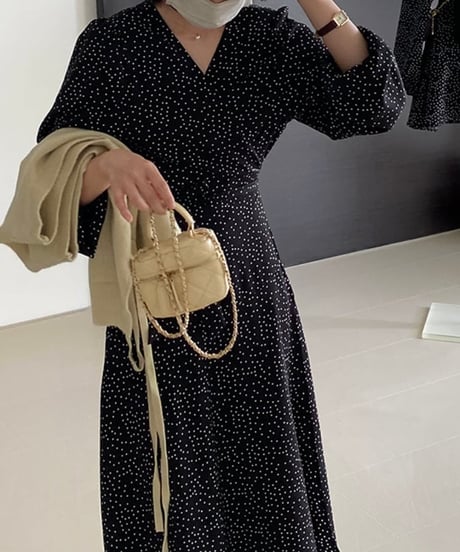 v-neck dot op　FL2166