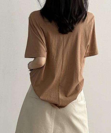round neck short sleeve t-shirt /7color　FL3379