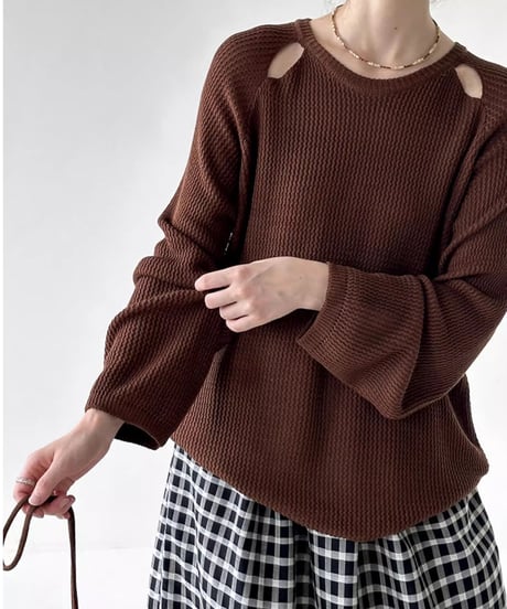 hole design knit /3color　FL2750