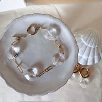クリスタルハートブレスレット