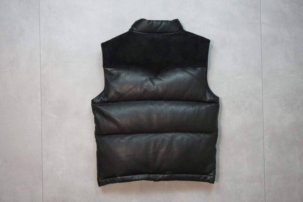 The REAL McCOY'S｜ディアスキン レザーダウンベスト ブラック | No.2