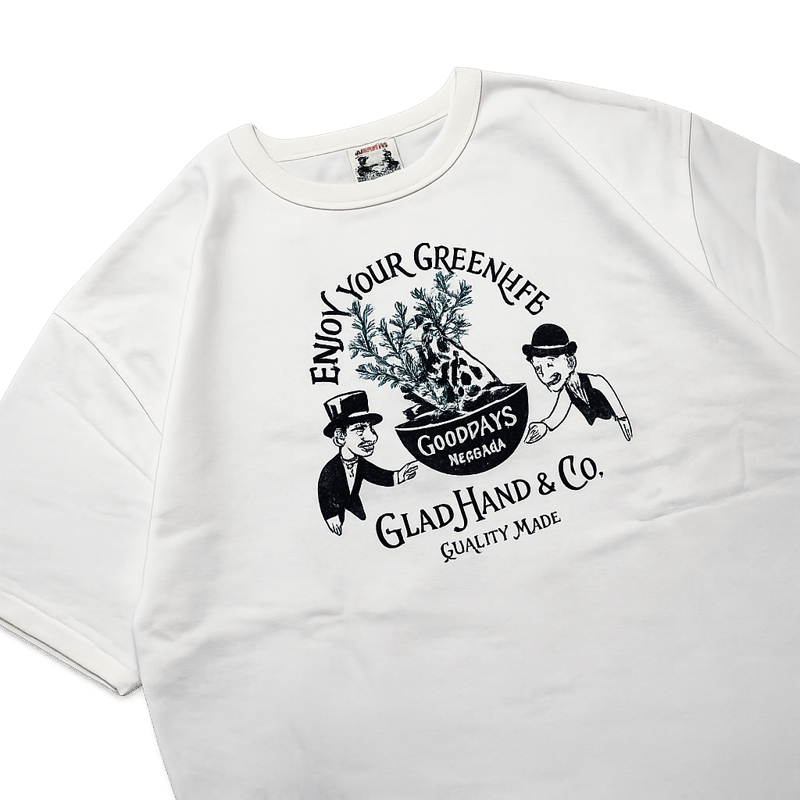 GLADHAND｜ENJOY YOUR GREEN LIFE コラボグラフィック Tシャツ ホ