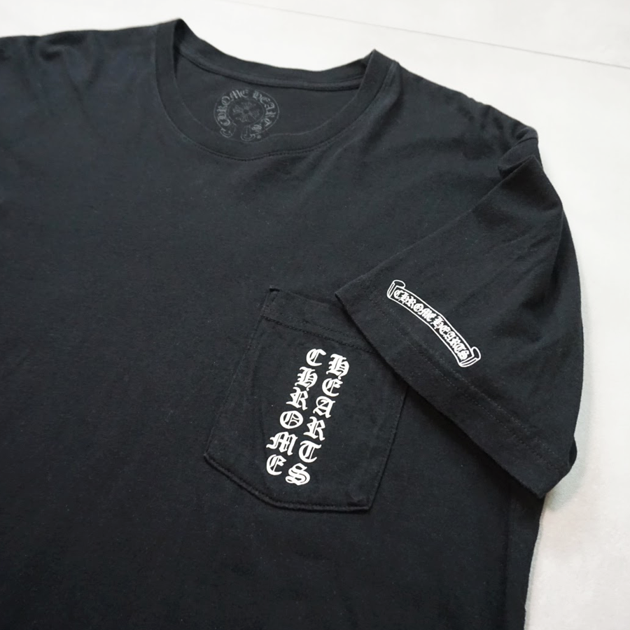 Chrome Hearts クロムハーツ ポケットTシャツ スクロールロゴ正規品 original