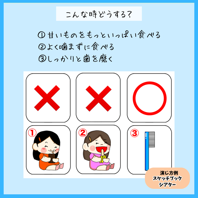 ダウンロード販売】スケッチブックシアター素材 歯の大切さ | ハムハム  