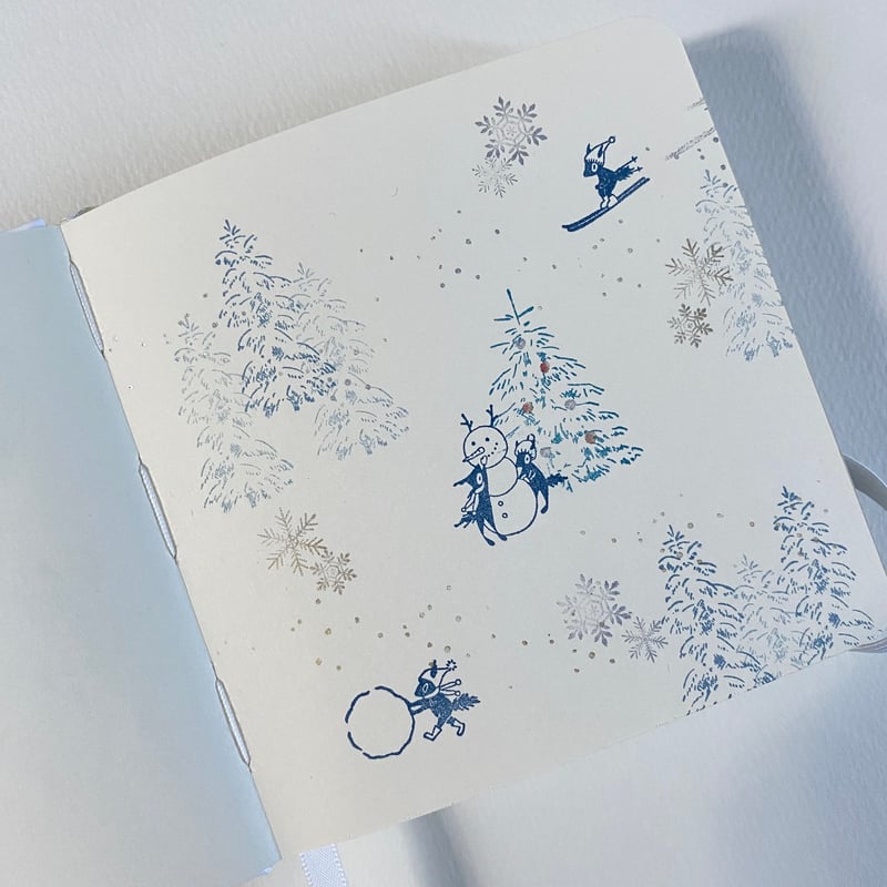 A250】雪だるまとリス | moriringo.com