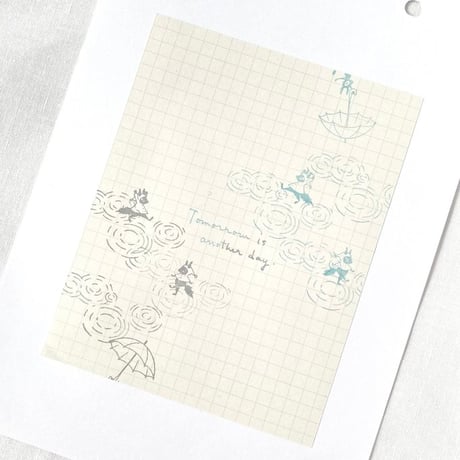 【A105】水紋のスタンプ②
