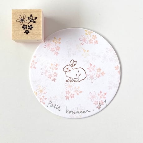 【A65】小花のスタンプ