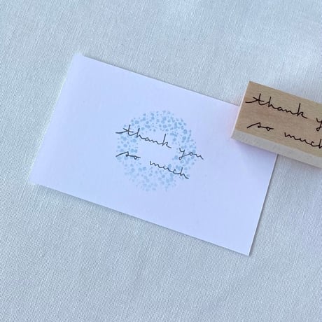 【A14】thank you so much ラバースタンプ  はんこ