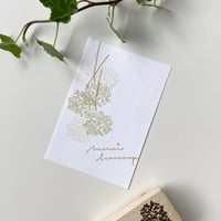 【A25】紫陽花のドライフラワー　ラバースタンプ
