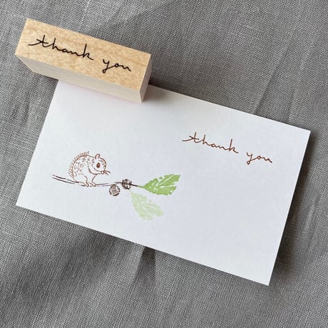 【A35】thank you スタンプ　ver.3