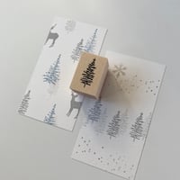【A8】もみの木のスタンプ（2）