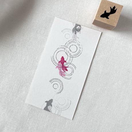 【A41】金魚のスタンプ