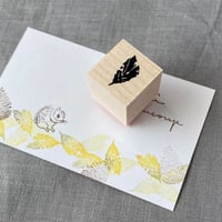 【A36】紫陽花の葉っぱ部分のはんこ