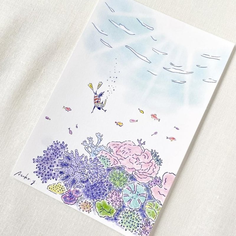 A185】四季のポストカードセット(4種類4枚入) | moriringo.com