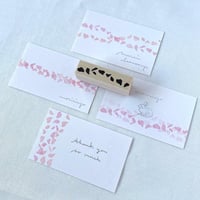 【A32】花びらのラインはんこ　マステスタンプ