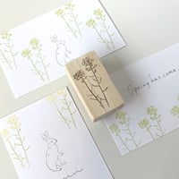 【A27】菜の花のスタンプ