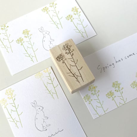 【A27】菜の花のスタンプ