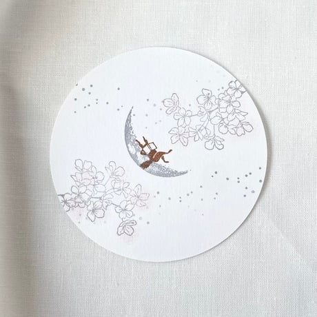 【A100】桜の枝スタンプ(中)