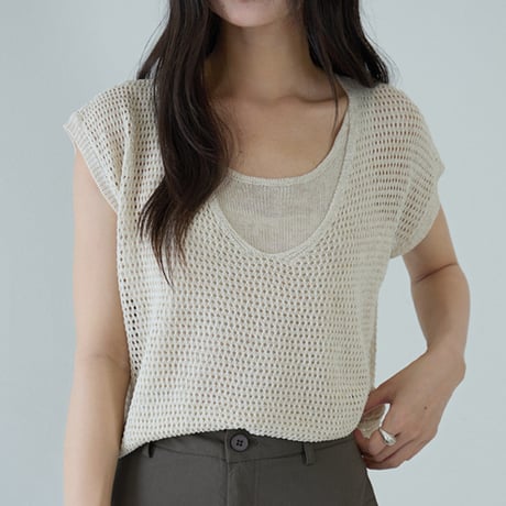 mesh knit　/2color　un2102