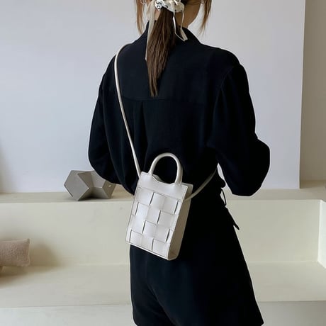 mesh mini shoulder bag /4color　un1197