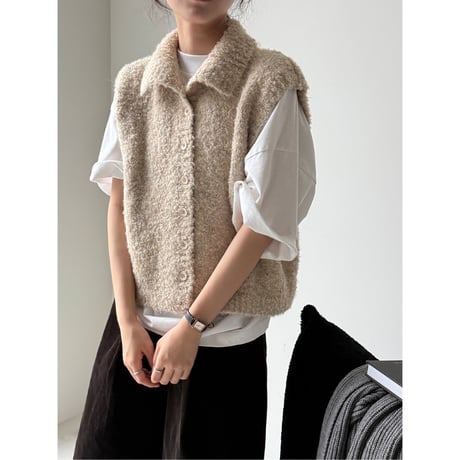 knit vest /4color　un1683