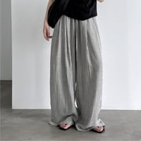 stripe relaxed wide pants　un2047